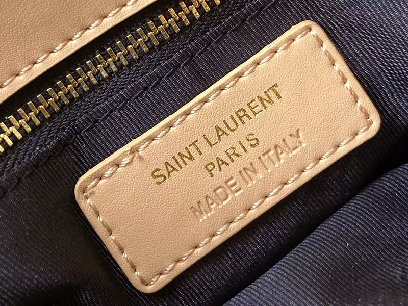N品 YSL サンローラン 斜めがけバッグ ルル トイバッグ DARK BEIGE 678401DV7072721 ラムスキン ゴールド金具 - 画像 (2)