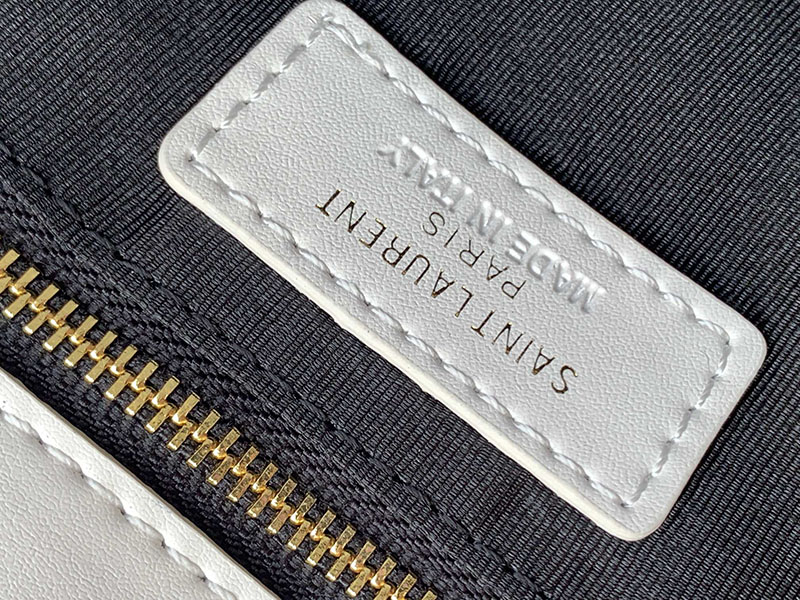 N品 YSL サンローラン 斜めがけバッグ ルル トイバッグ ホワイト 678401DV7072000 ラムスキン ゴールド金具 - 画像 (2)