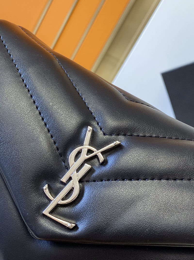 N品 YSL サンローラン 斜めがけバッグ ルル トイバッグ ブラック 678401DV7081000 ラムスキン シルバー金具 - 画像 (6)