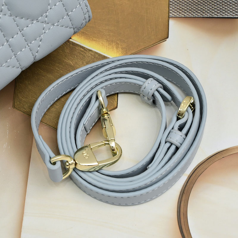 N品 DIOR ディオール Lady Dior バッグ ミディアム M0565ONGE_M81B ストーングレー ゴールド金具 激安優良店 - 画像 (6)