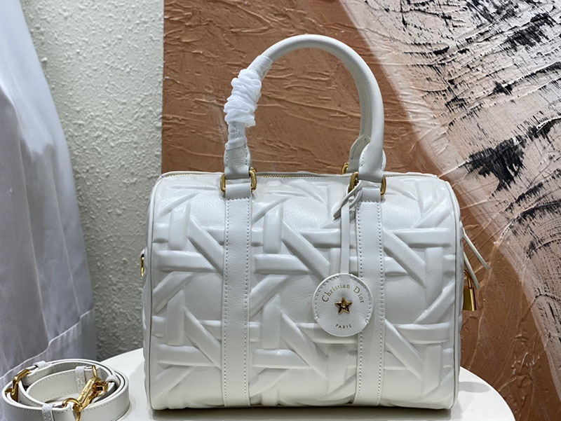 N品 DIOR ディオール Dior Groove 25 バッグ ミディアム M1365UBOL_M030 ホワイト ゴールド金具 激安優良店 - 画像 (9)