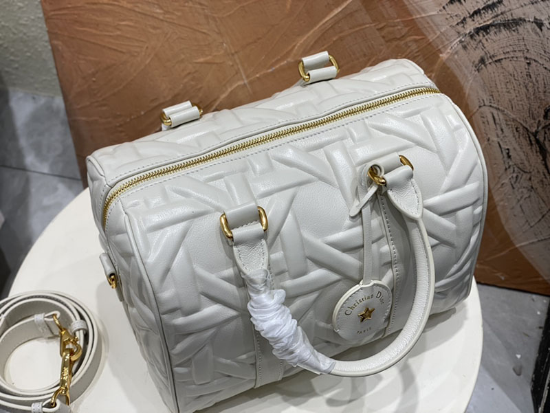 N品 DIOR ディオール Dior Groove 25 バッグ ミディアム M1365UBOL_M030 ホワイト ゴールド金具 激安優良店 - 画像 (4)