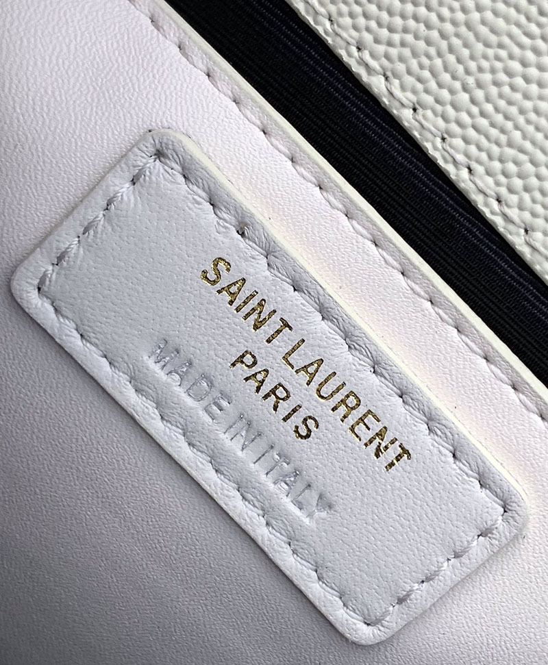 N品 YSL サンローラン ショルダーバッグ エンヴェロップ スモール BLANC VINTAGE 600195BOW919207 ラムスキン ゴールド金具 - 画像 (2)