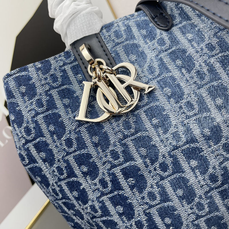 N品 DIOR ディオール Dior Toujours バッグ ミディアム M2821ODCE_M49E ネイビー ゴールド金具 激安優良店 - 画像 (6)