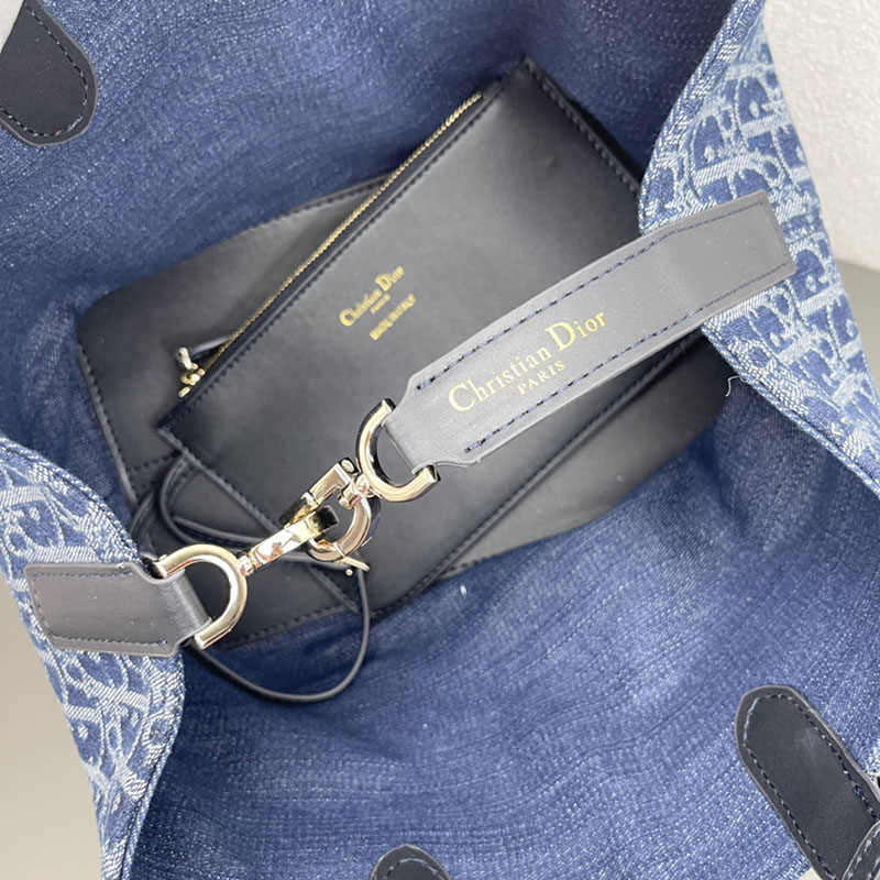N品 DIOR ディオール Dior Toujours バッグ ミディアム M2821ODCE_M49E ネイビー ゴールド金具 激安優良店 - 画像 (5)