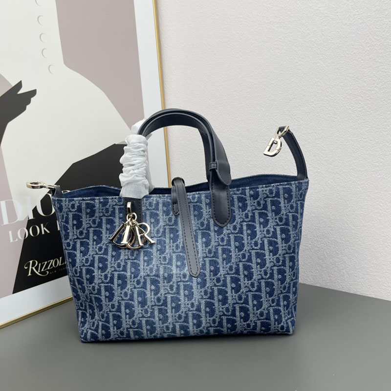 N品 DIOR ディオール Dior Toujours バッグ ミディアム M2821ODCE_M49E ネイビー ゴールド金具 激安優良店 - 画像 (4)
