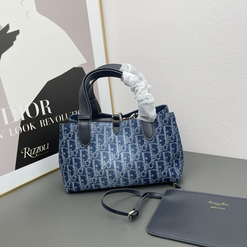 N品 DIOR ディオール Dior Toujours バッグ スモール M2822ODCE_M49E ネイビー ゴールド金具 激安優良店 - 画像 (9)