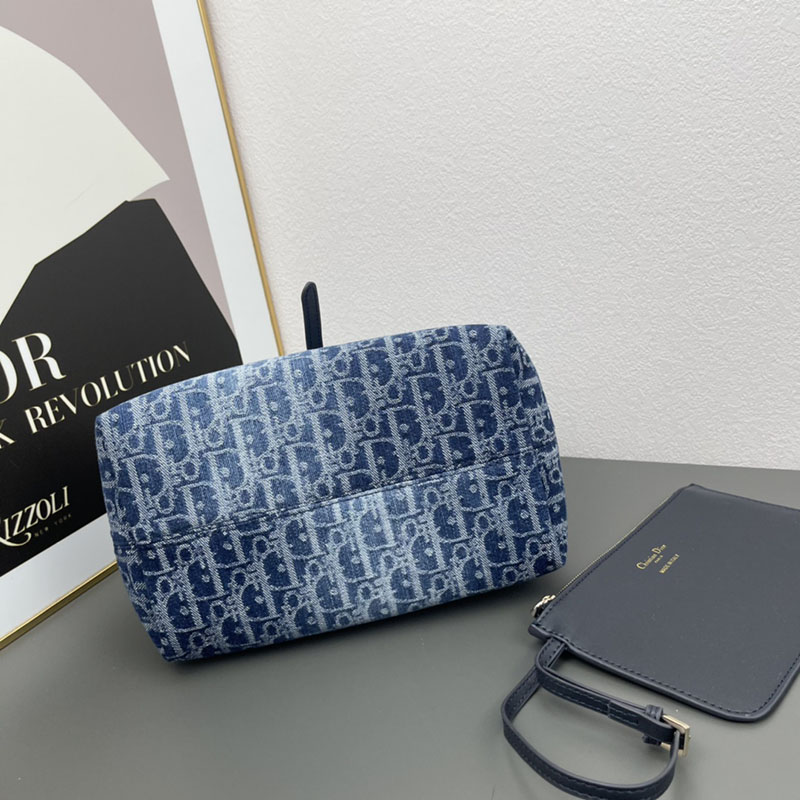 N品 DIOR ディオール Dior Toujours バッグ スモール M2822ODCE_M49E ネイビー ゴールド金具 激安優良店 - 画像 (6)