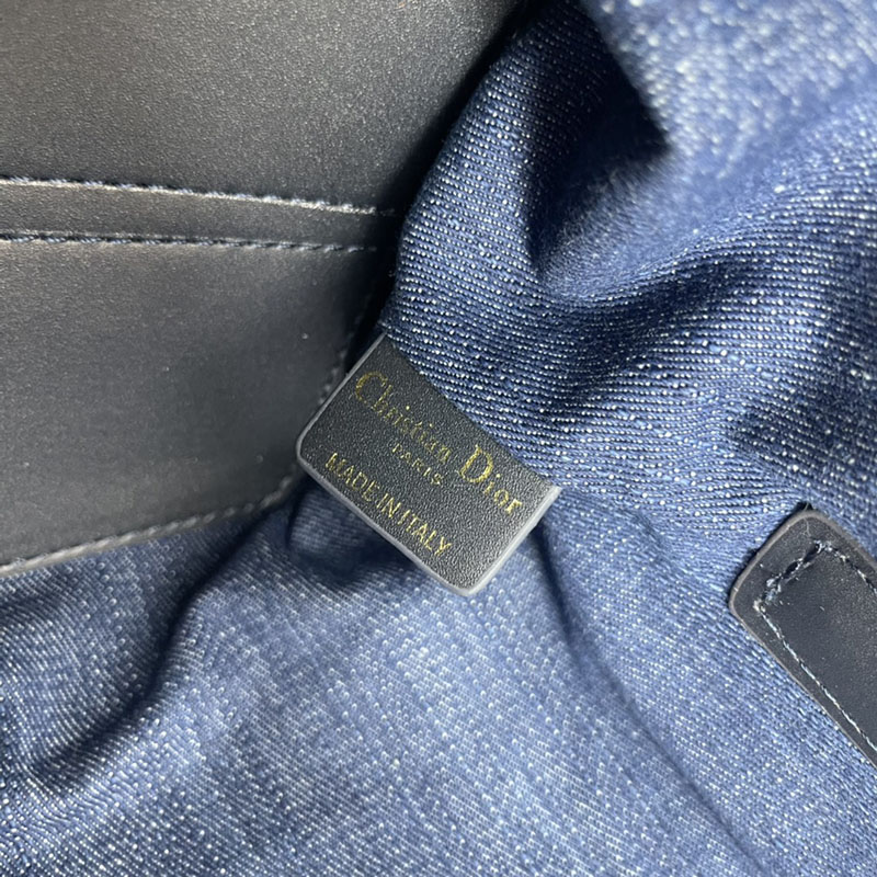 N品 DIOR ディオール Dior Toujours バッグ スモール M2822ODCE_M49E ネイビー ゴールド金具 激安優良店 - 画像 (5)