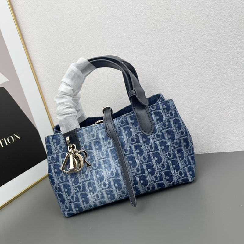 N品 DIOR ディオール Dior Toujours バッグ スモール M2822ODCE_M49E ネイビー ゴールド金具 激安優良店 - 画像 (2)