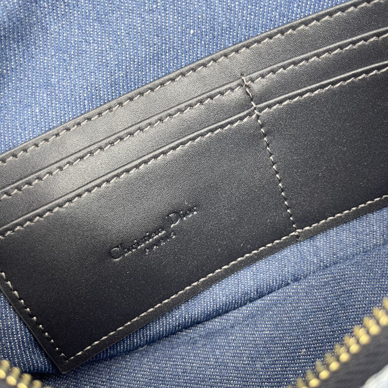 N品 DIOR ディオール Diorstar ホーボーバッグ S3202UTZQ_M49E ネイビー ゴールド金具 激安優良店 - 画像 (5)
