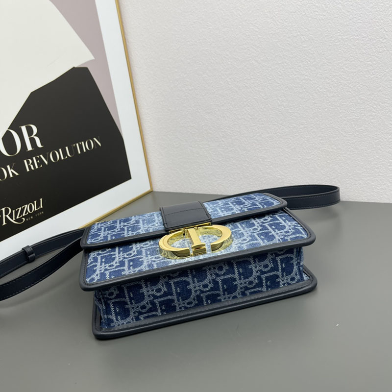 N品 DIOR ディオール 30 Montaigne バッグ M9203UTZQ_M49E ネイビー ゴールド金具 激安優良店 - 画像 (7)