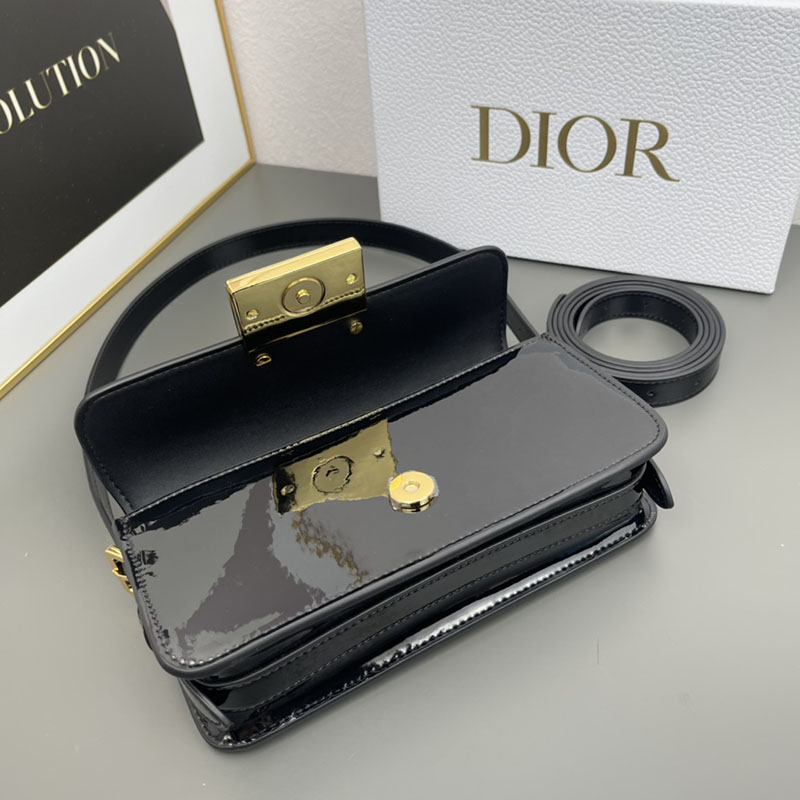 N品 DIOR ディオール Miss Dior フラップバッグ M2610UWIS_M900 黒 ブラック ゴールド金具 激安優良店 - 画像 (5)