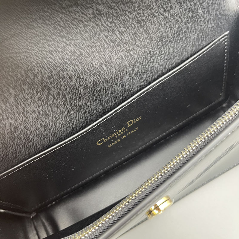 N品 DIOR ディオール Miss Dior フラップバッグ M2610UWIS_M900 黒 ブラック ゴールド金具 激安優良店 - 画像 (4)