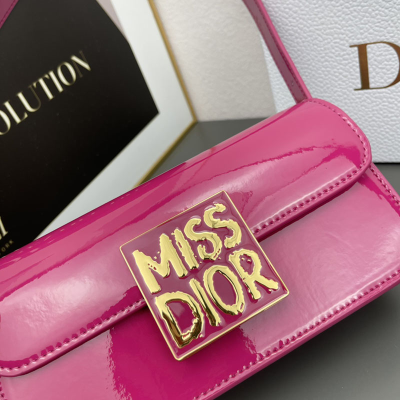 N品 DIOR ディオール Miss Dior フラップバッグ M2610UWIS_M16F ラニーピンク ゴールド金具 激安優良店 - 画像 (8)