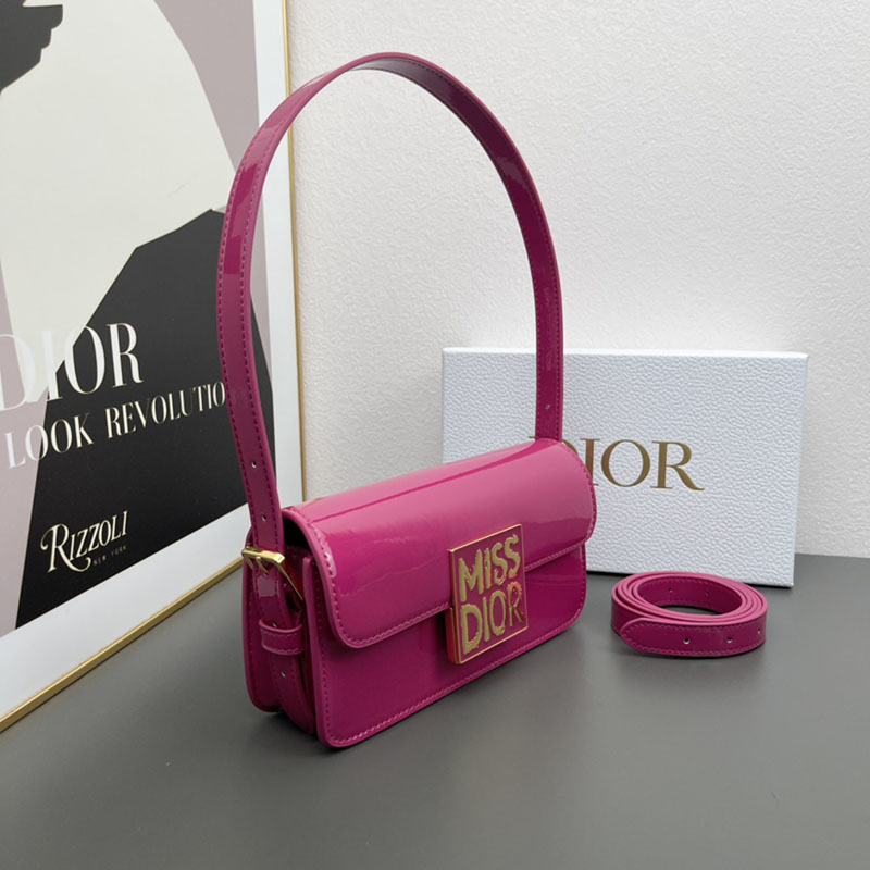 N品 DIOR ディオール Miss Dior フラップバッグ M2610UWIS_M16F ラニーピンク ゴールド金具 激安優良店 - 画像 (7)