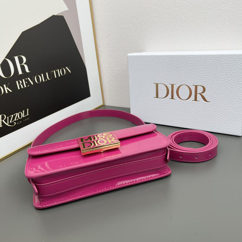 N品 DIOR ディオール Miss Dior フラップバッグ M2610UWIS_M16F ラニーピンク ゴールド金具 激安優良店 - 画像 (6)