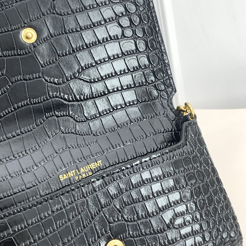 N品 YSL サンローラン ミニバッグ モノグラム ストラップ付き携帯電話ホルダー ブラック 635095DND1J1000 カーフスキンレザー ゴールド金具 - 画像 (4)