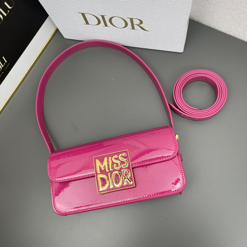 N品 DIOR ディオール Miss Dior フラップバッグ M2610UWIS_M16F ラニーピンク ゴールド金具 激安優良店 - 画像 (3)