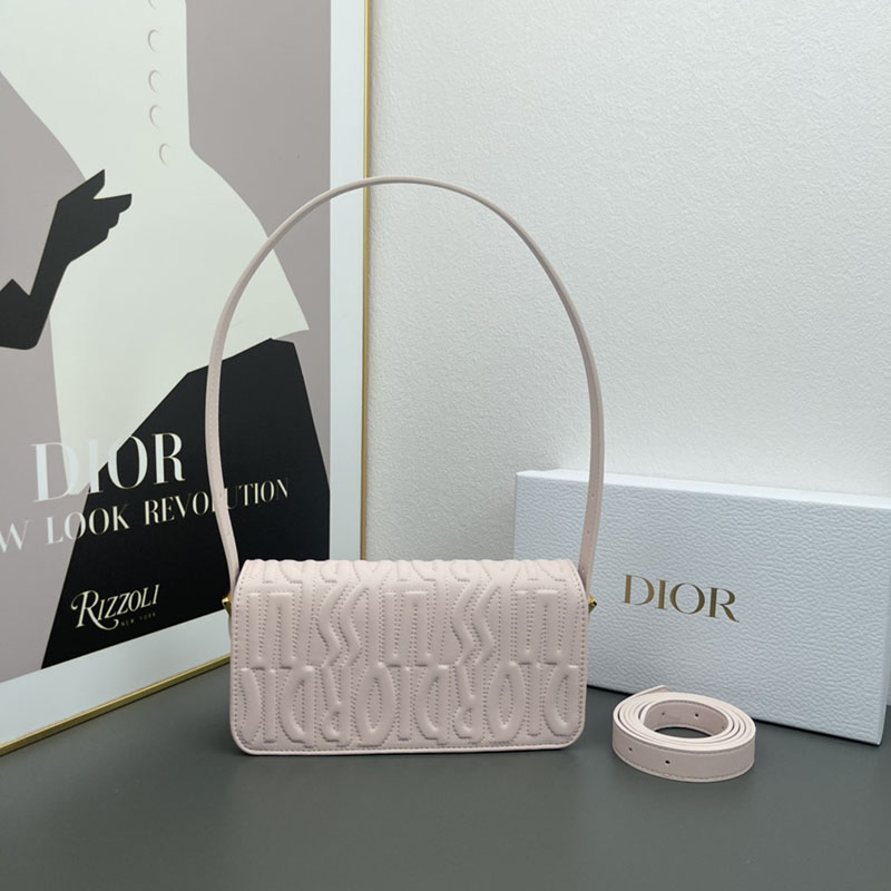 N品 DIOR ディオール Miss Dior フラップバッグ M2610UBOS_M05N ピンク カーフスキン ゴールド金具 激安優良店 - 画像 (9)