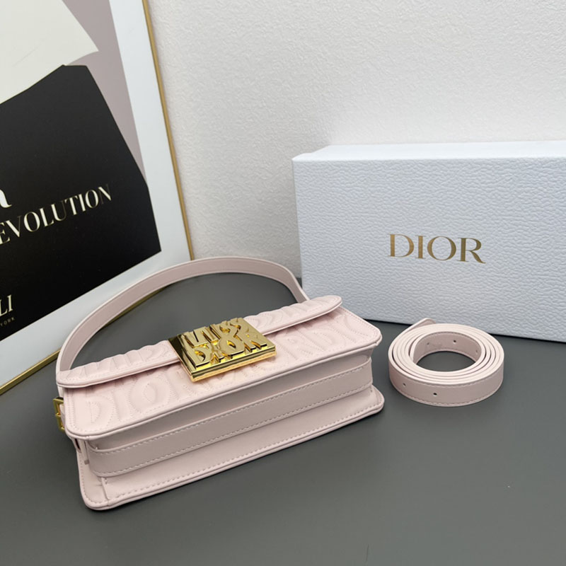 N品 DIOR ディオール Miss Dior フラップバッグ M2610UBOS_M05N ピンク カーフスキン ゴールド金具 激安優良店 - 画像 (6)