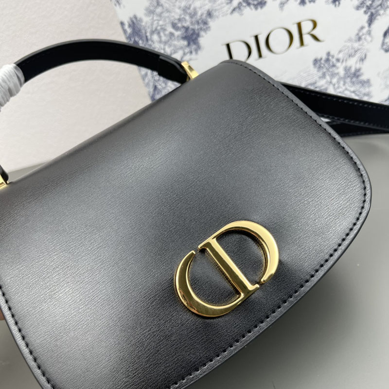 N品 DIOR ディオール 30 Montaigne Avenue トップハンドルバッグ ミディアム M9371UNQA_M900 黒 ブラック カーフスキン 2024年冬の新作 - 画像 (8)