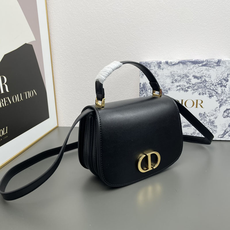 N品 DIOR ディオール 30 Montaigne Avenue トップハンドルバッグ ミディアム M9371UNQA_M900 黒 ブラック カーフスキン 2024年冬の新作 - 画像 (7)