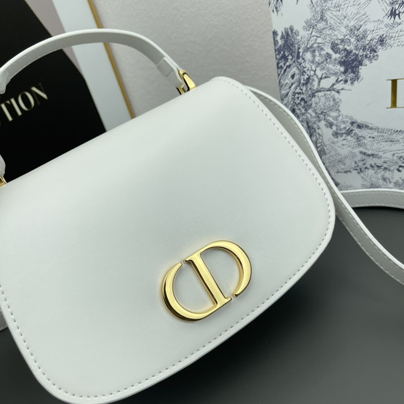 N品 DIOR ディオール 30 Montaigne Avenue トップハンドルバッグ ミディアム M9371UNQA_M030 ホワイト カーフスキン 2024年冬の新作 - 画像 (8)