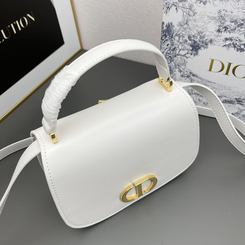 N品 DIOR ディオール 30 Montaigne Avenue トップハンドルバッグ ミディアム M9371UNQA_M030 ホワイト カーフスキン 2024年冬の新作 - 画像 (6)
