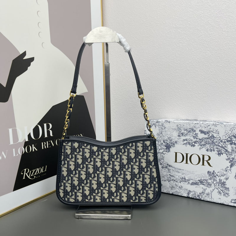 N品 DIOR ディオール CD Signature ホーボー ミニバッグ S2213UTZQ_M928 黒 ブラック レザー ゴールド金具 激安優良店 - 画像 (9)