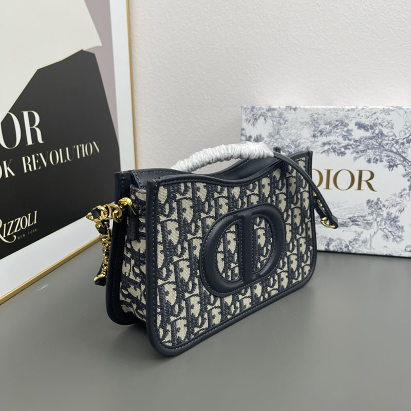 N品 DIOR ディオール CD Signature ホーボー ミニバッグ S2213UTZQ_M928 黒 ブラック レザー ゴールド金具 激安優良店 - 画像 (7)