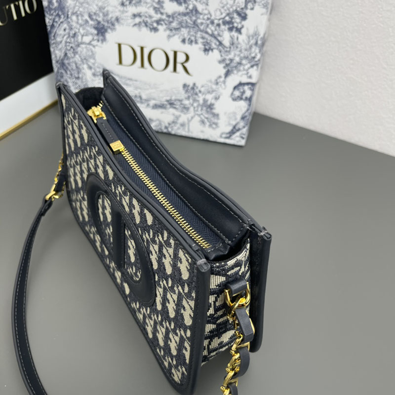 N品 DIOR ディオール CD Signature ホーボー ミニバッグ S2213UTZQ_M928 黒 ブラック レザー ゴールド金具 激安優良店 - 画像 (3)