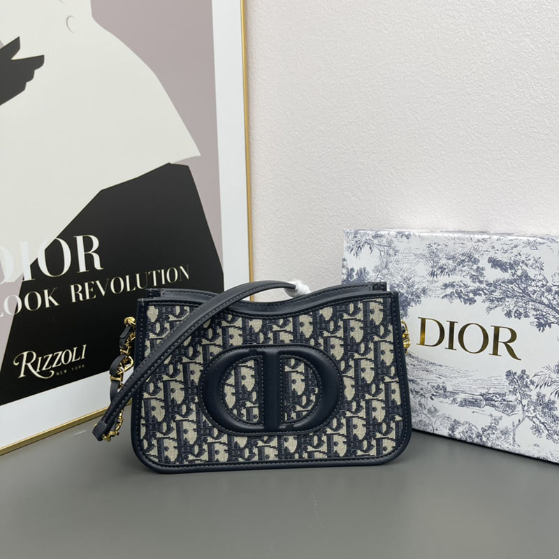 N品 DIOR ディオール CD Signature ホーボー ミニバッグ S2213UTZQ_M928 黒 ブラック レザー ゴールド金具 激安優良店 - 画像 (2)