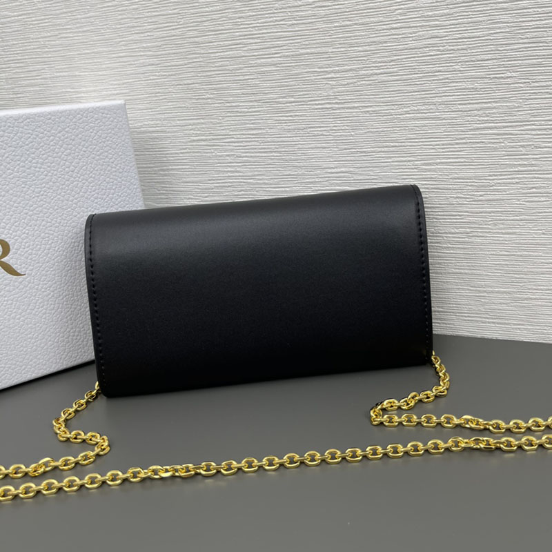 N品 DIOR ディオール Dior Bobby East-West バッグ M9327UMOL_M900 ブラック ボックスカーフスキン ゴールド金具 激安優良店 - 画像 (9)