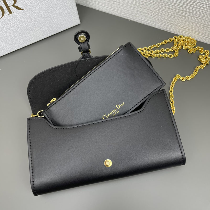 N品 DIOR ディオール Dior Bobby East-West バッグ M9327UMOL_M900 ブラック ボックスカーフスキン ゴールド金具 激安優良店 - 画像 (5)
