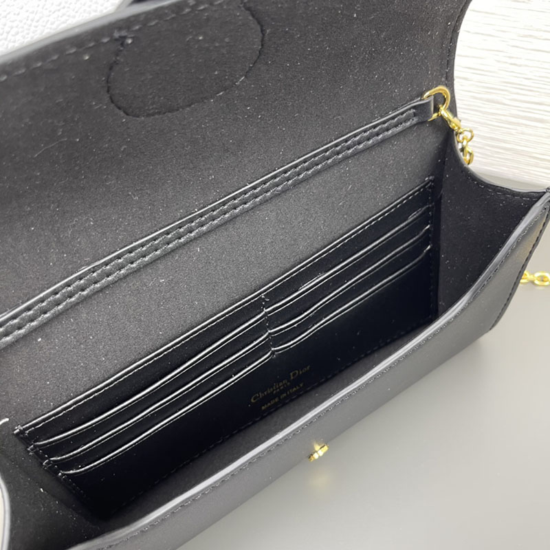N品 DIOR ディオール Dior Bobby East-West バッグ M9327UMOL_M900 ブラック ボックスカーフスキン ゴールド金具 激安優良店 - 画像 (4)