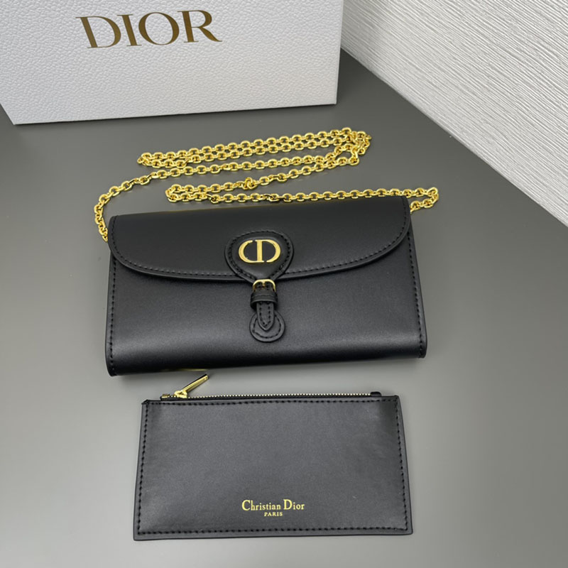 N品 DIOR ディオール Dior Bobby East-West バッグ M9327UMOL_M900 ブラック ボックスカーフスキン ゴールド金具 激安優良店 - 画像 (2)