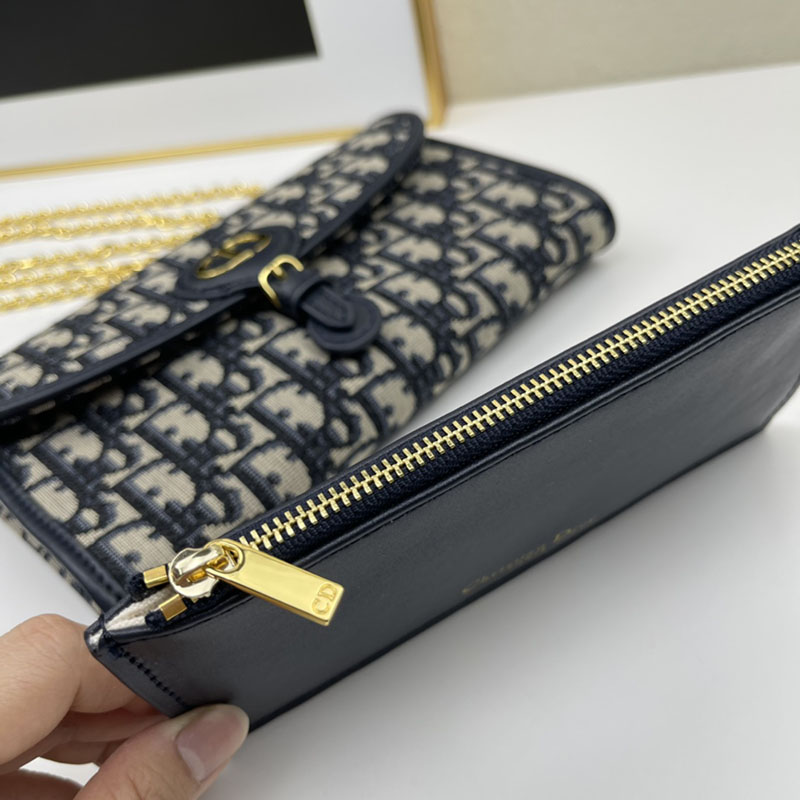 N品 DIOR ディオール Dior Bobby East-West ポーチ S5703UTZQ_M928 ディオール オブリーク ジャカード ゴールド金具 激安優良店 - 画像 (3)