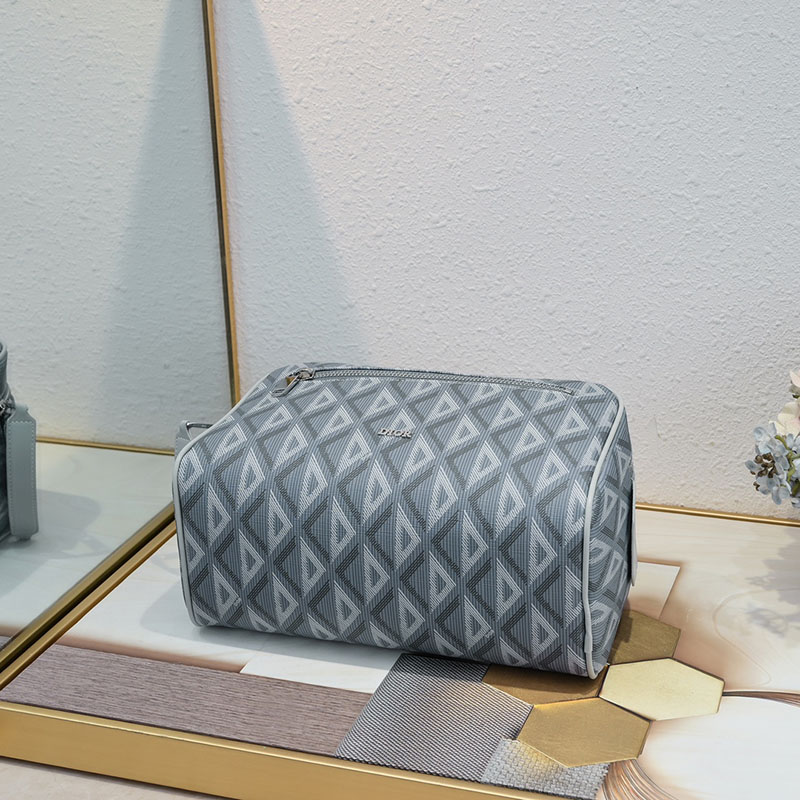 N品 DIOR ディオール ポーチ 2ESCA494CDP_H42E CD Diamond コーティング カーフスキン シルバー金具 激安優良店 - 画像 (7)