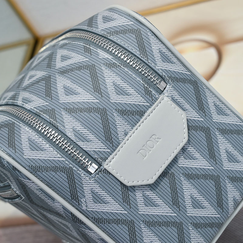 N品 DIOR ディオール ポーチ 2ESCA494CDP_H42E CD Diamond コーティング カーフスキン シルバー金具 激安優良店 - 画像 (4)