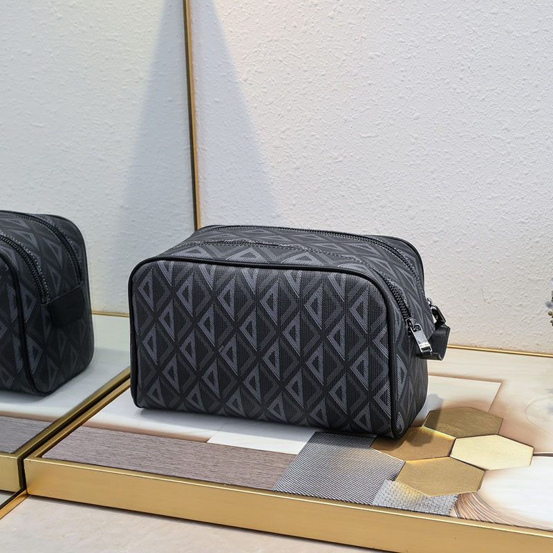N品 DIOR ディオール ポーチ 2ESCA494CDP_H43E CD Diamond コーティング カーフスキン シルバー金具 激安優良店 - 画像 (8)