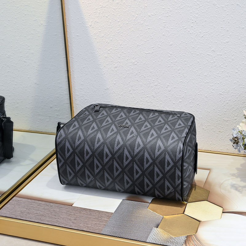 N品 DIOR ディオール ポーチ 2ESCA494CDP_H43E CD Diamond コーティング カーフスキン シルバー金具 激安優良店 - 画像 (7)