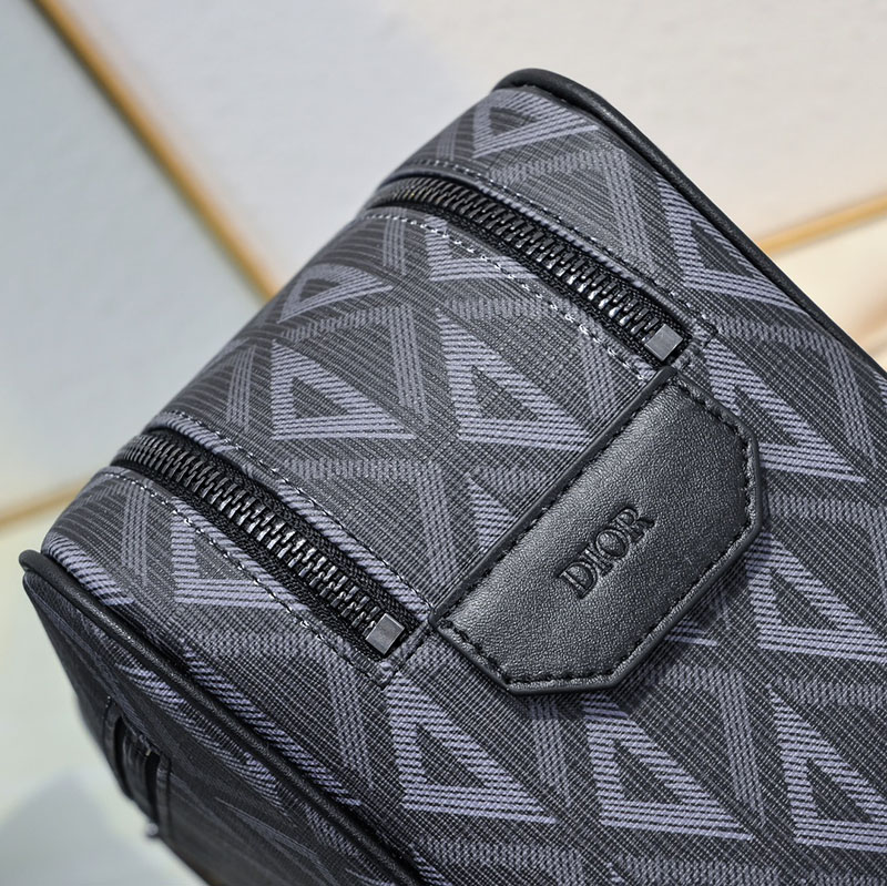 N品 DIOR ディオール ポーチ 2ESCA494CDP_H43E CD Diamond コーティング カーフスキン シルバー金具 激安優良店 - 画像 (5)