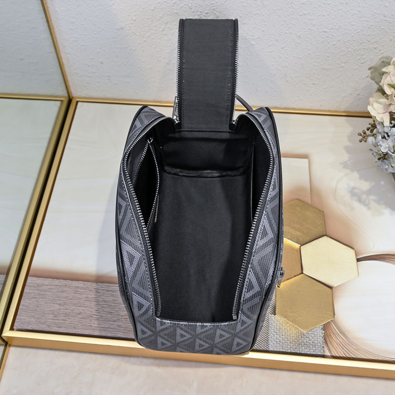 N品 DIOR ディオール ポーチ 2ESCA494CDP_H43E CD Diamond コーティング カーフスキン シルバー金具 激安優良店 - 画像 (3)