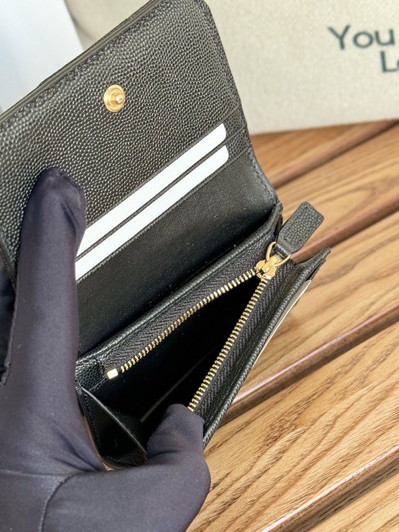 最高級サンローランスーパーコピー サンローラン 財布 ミニ モノグラム ウォレット ブラック 668290BOWA11000 牛革 ゴールド金具 - 画像 (3)