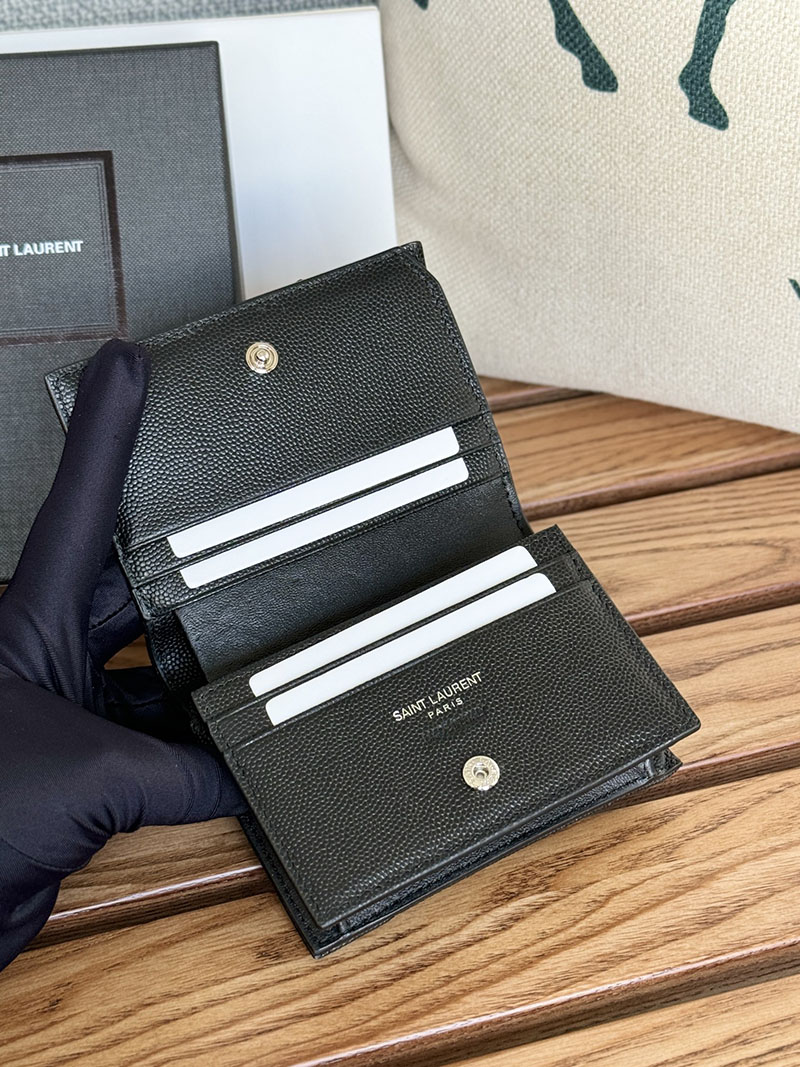 最高級サンローランスーパーコピー サンローラン 財布 ミニ モノグラム ウォレット ブラック 668290BOWA21000 牛革 シルバー金具 - 画像 (5)