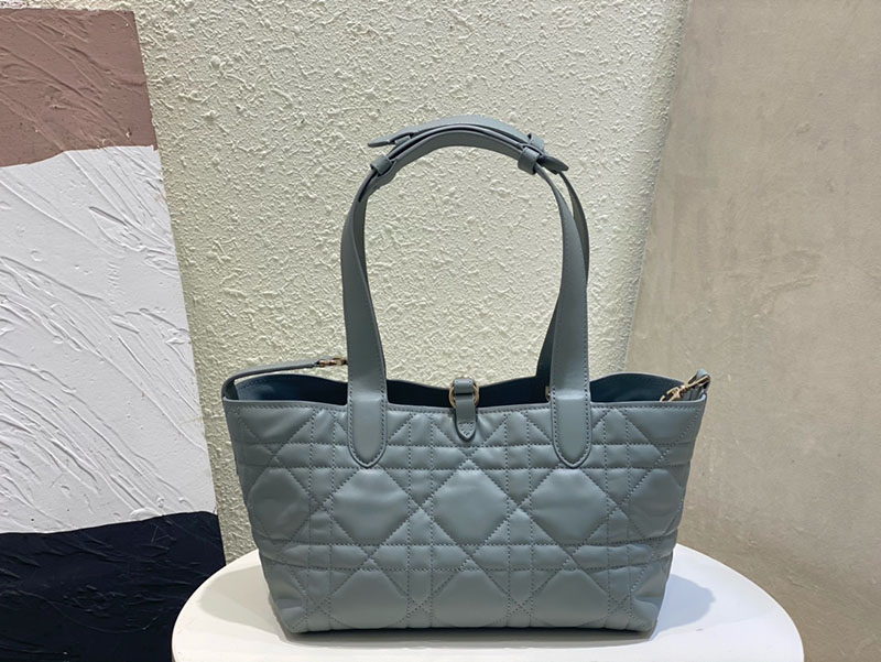 超N品 ディオールバッグコピー Dior Toujours バッグ スモール M2822OSHJ_M41G ストーングレー カーフスキン ゴールド金具 - 画像 (6)
