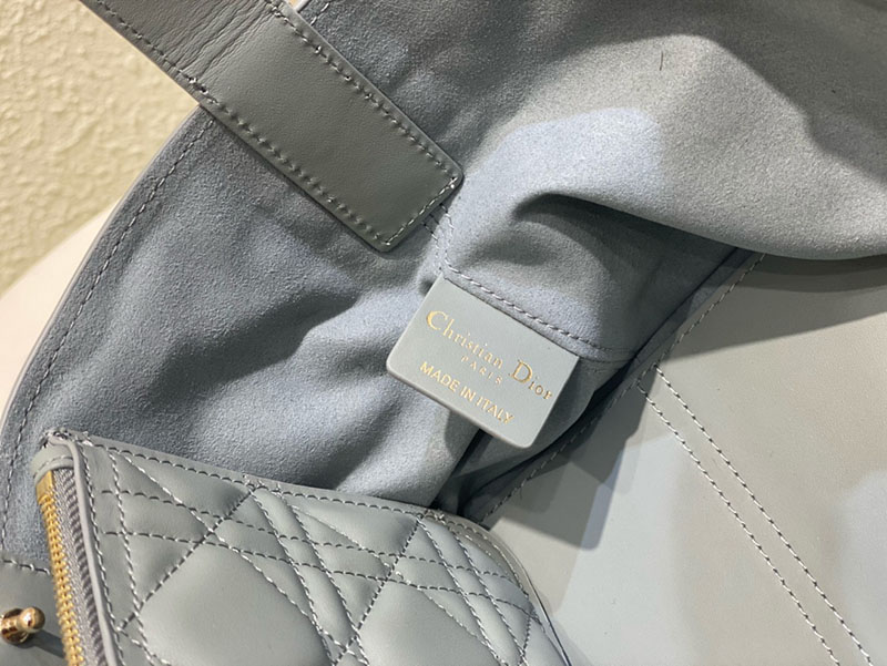 超N品 ディオールバッグコピー Dior Toujours バッグ スモール M2822OSHJ_M41G ストーングレー カーフスキン ゴールド金具 - 画像 (2)