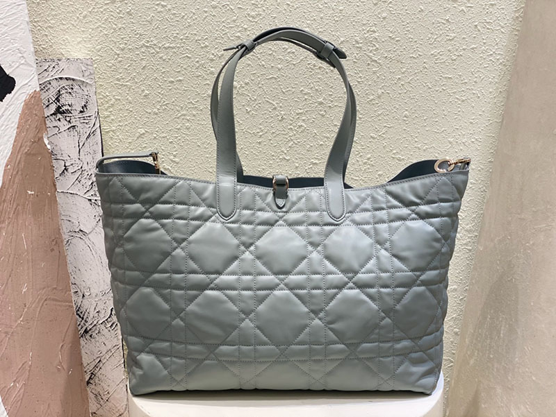 超N品 ディオールバッグコピー Dior Toujours バッグ ラージ M2820OSHJ_M41G ストーングレー カーフスキン ゴールド金具 - 画像 (7)