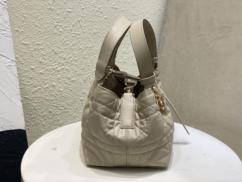 超N品 ディオールバッグコピー Dior Toujours バッグ スモール M2822OSHJ_M51U パウダーベージュ カーフスキン ゴールド金具 - 画像 (6)
